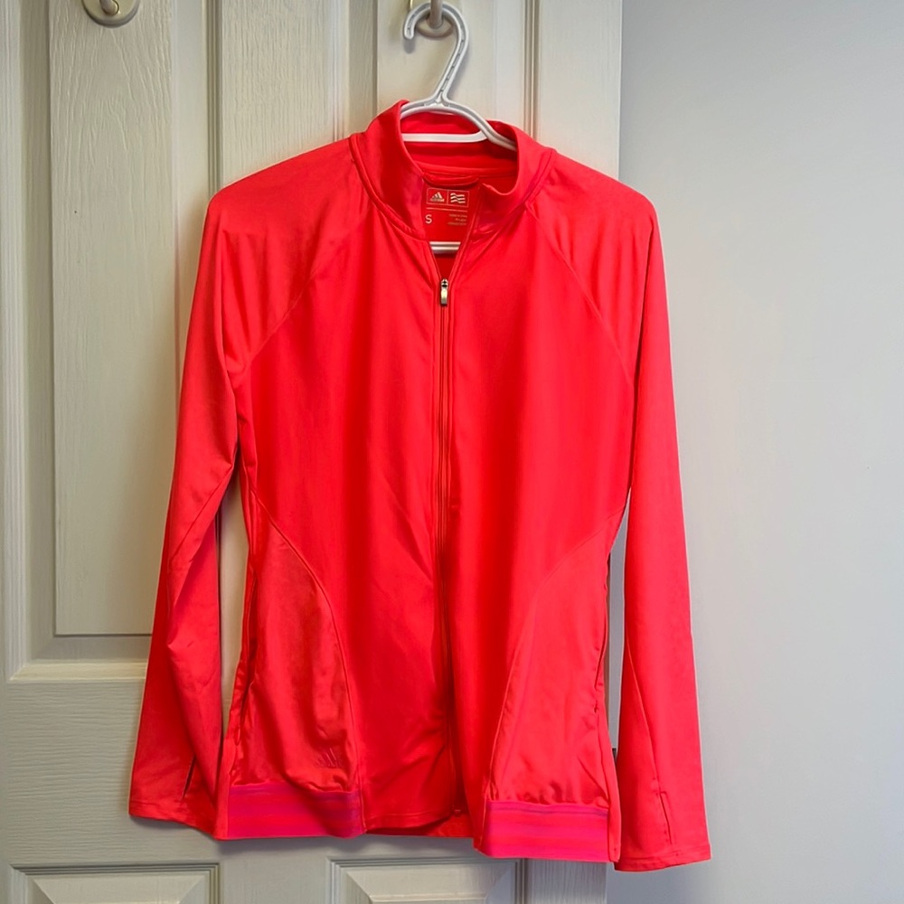 Adidas Neon Pink Zip Up Jacket